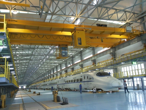 動(dòng)車所檢修雙梁橋式起重機(jī)